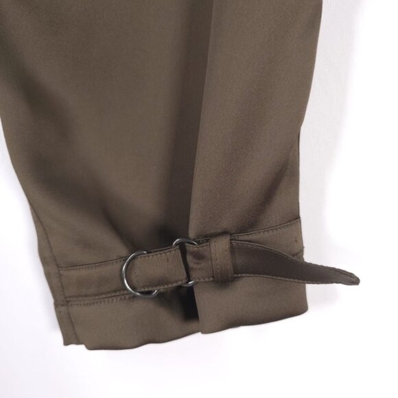 theory HANNON B/SPLENDOR Cargo Pants Tapered Satin F1009210 Size 8 - Picture 9 of 12
